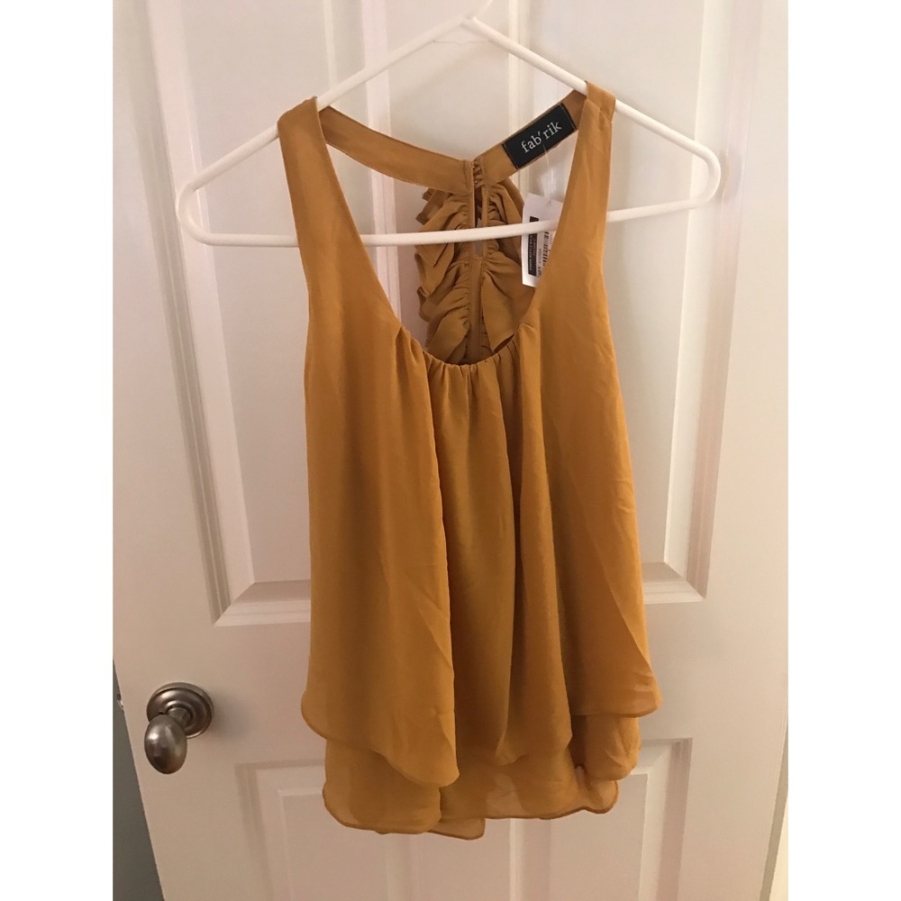 Ruffle Back Tank Top